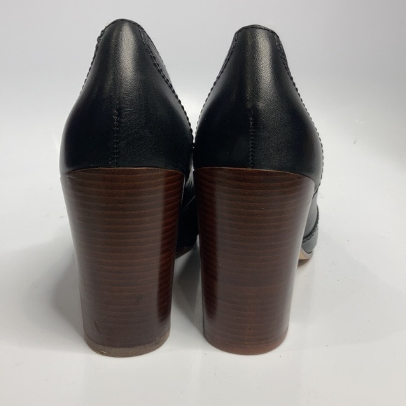 Lands End black block heel shoes size 7.5 - Picture 4 of 7